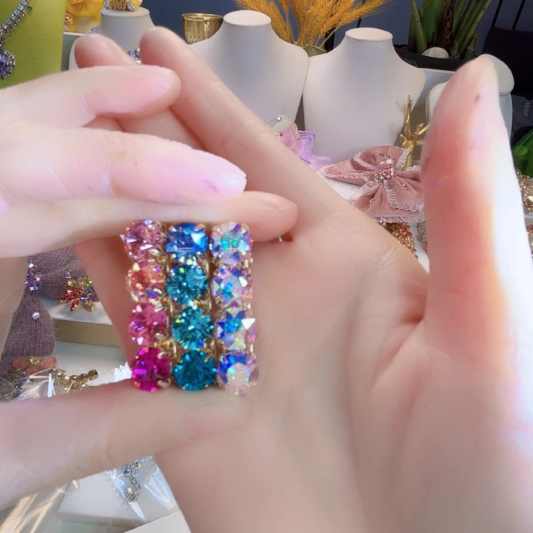 琉璃纯铜合金施华鸭嘴夹