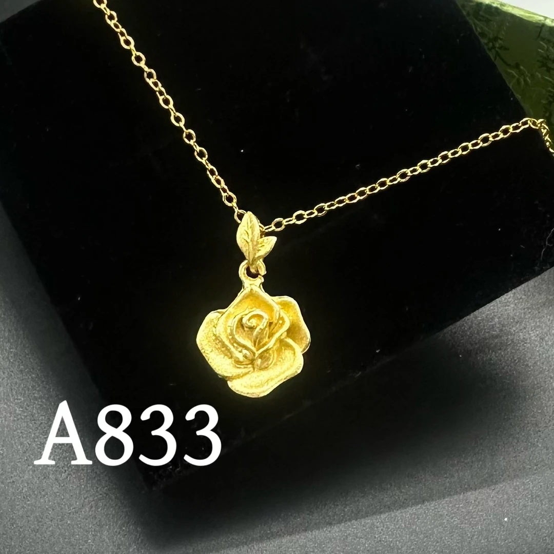 A833玫瑰项链气质轻奢时尚精致