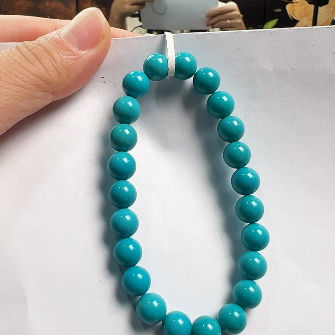 未镶嵌绿松石手串卡8➕