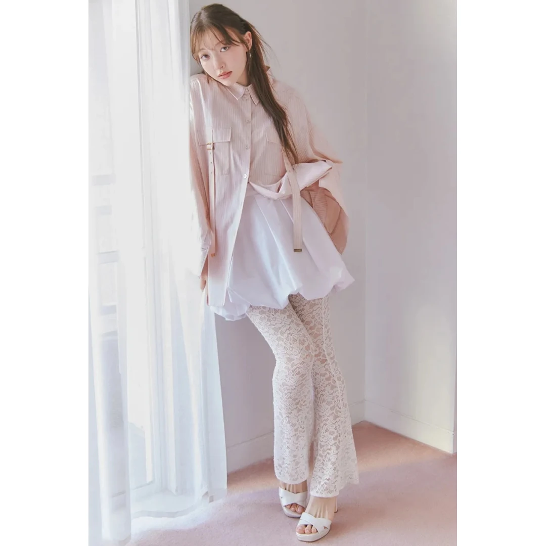 【小E家】R 纯色裙裤减龄花苞时尚短款辣妹高腰半裙夏季新款春