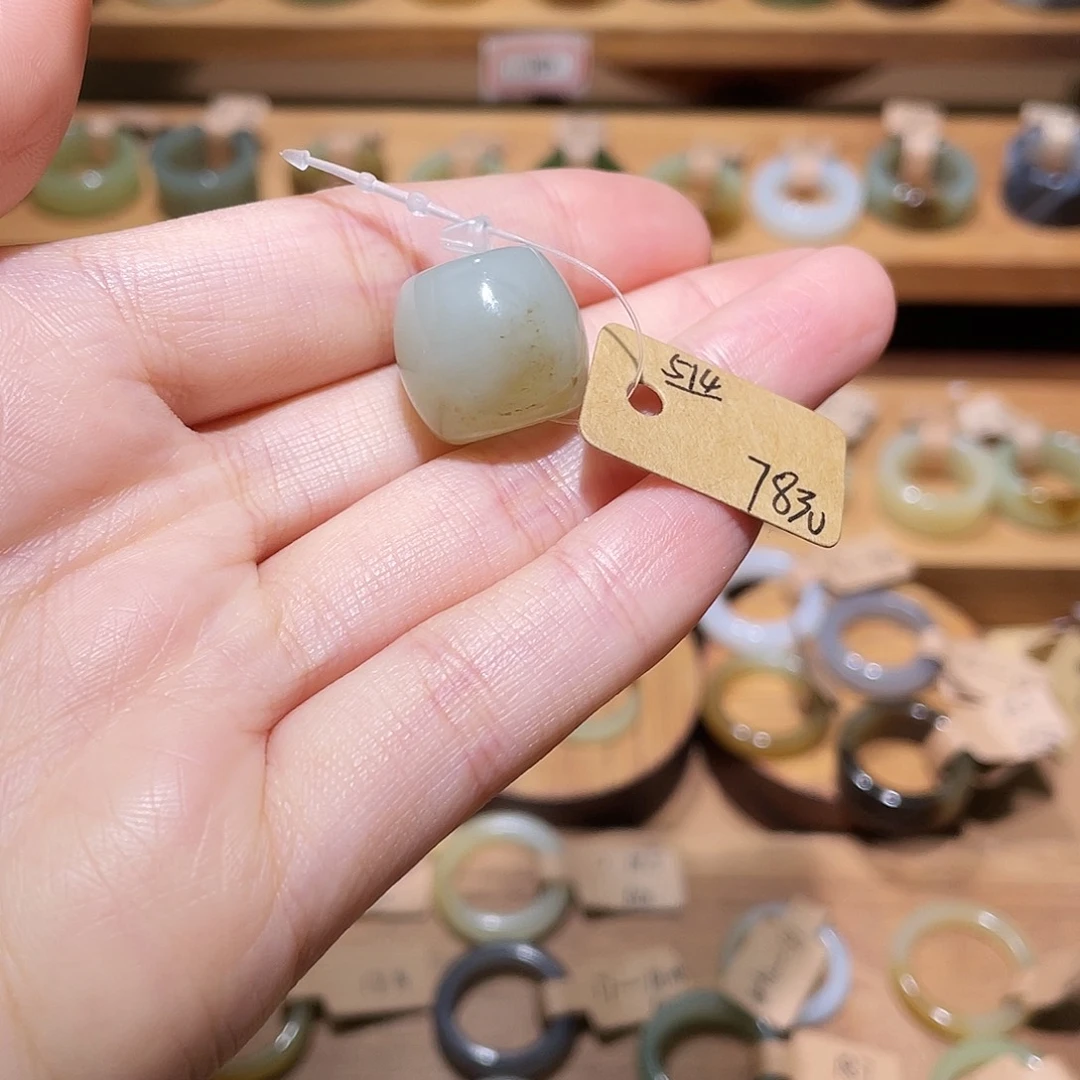 和田玉未镶嵌戒指514