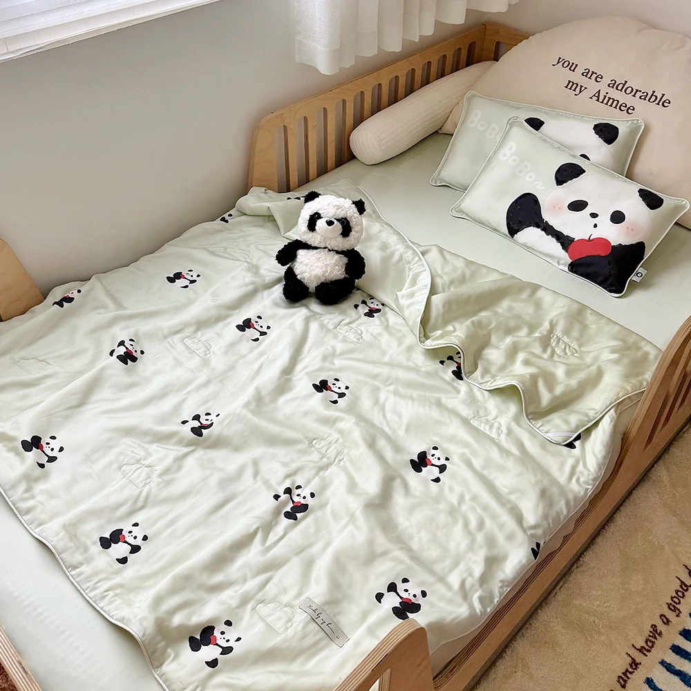 60s兰精天丝夏凉被夏季卡通宿舍单人空调被幼儿园午睡夏季薄款
