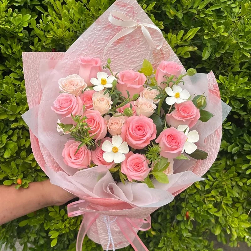 戴安娜粉玫瑰鲜花速递同城配送深圳杭州广州生日送女友母亲节妈妈