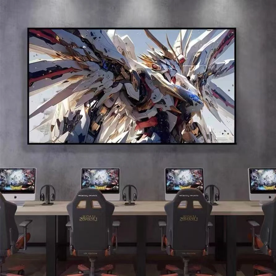 《高达》机动战士高达装饰画客厅沙发背景墙挂画电竞房壁画40*80pvc