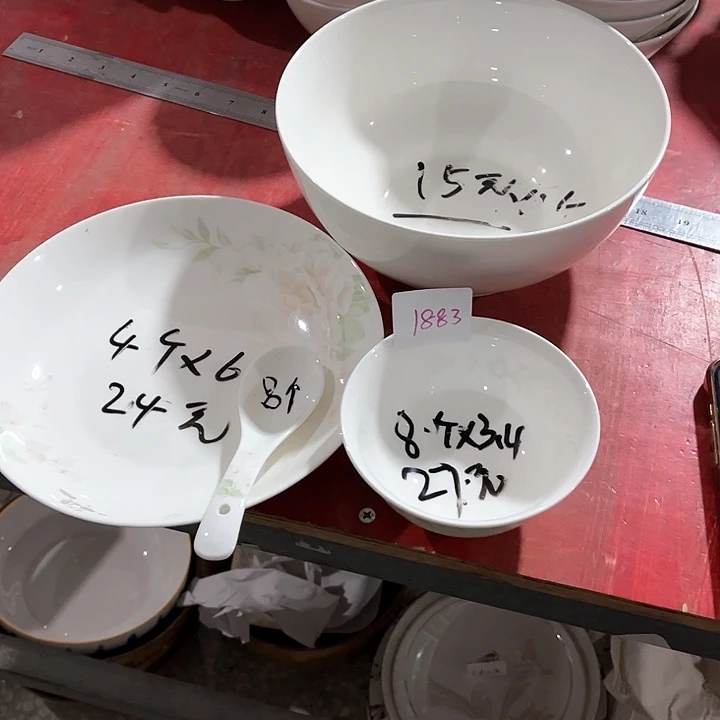 碗1883陶瓷碗盘，破损包赔