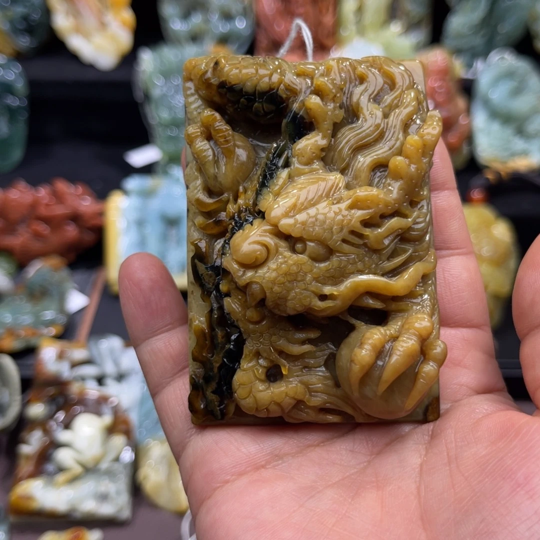 N***咻蛇纹石玉未镶嵌吊坠(赠链)