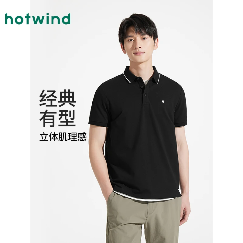 热风2025年夏季新款男士基础POLO  F26M25200