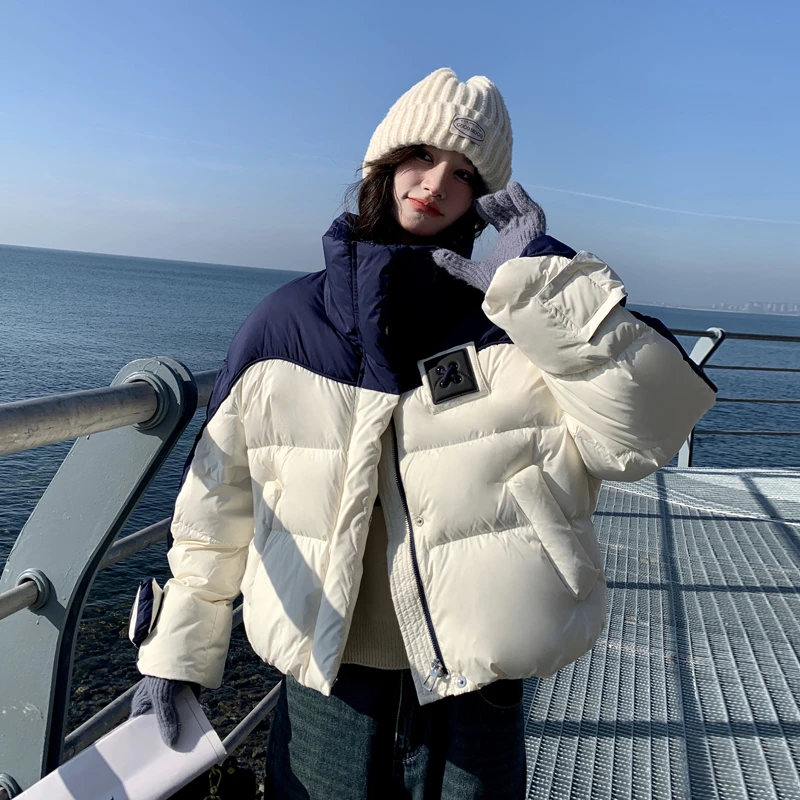 2025年新款女冬短款棉衣棉服韩系时尚设计感宽松加厚洋气保暖外套