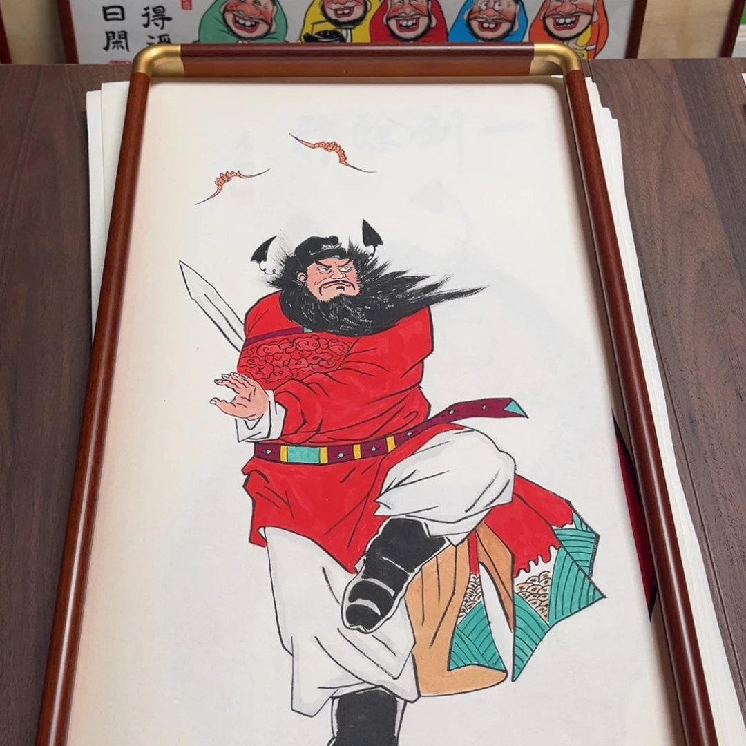 国画纯手绘禅意画作品