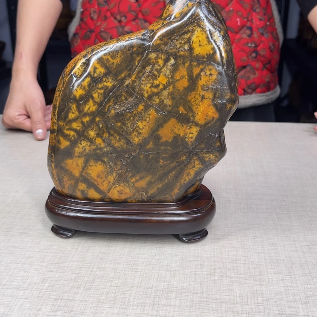 石材广西大化彩玉石配底座不包邮