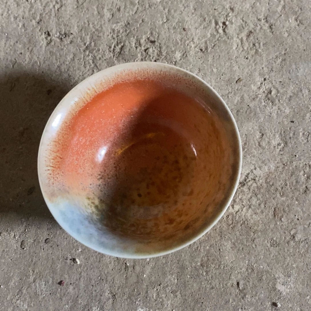 杯清*浪鬼柴烧 釉绘柴烧 碗