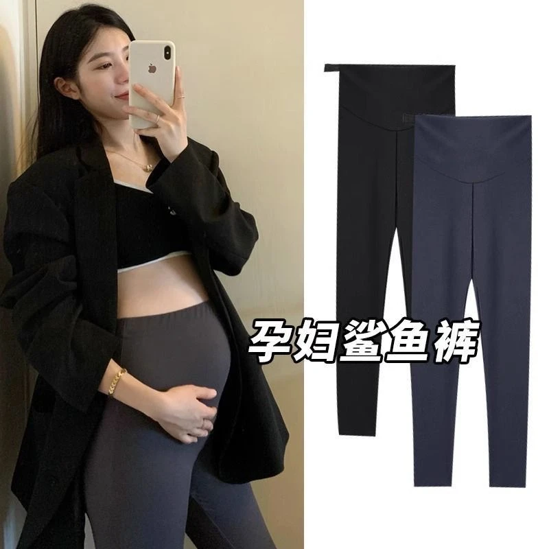 羊羔绒孕妇打底裤秋冬款加绒加厚外穿孕妈瑜伽鲨鱼裤东北保暖棉裤