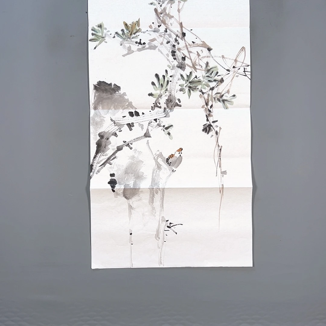 国画548 花鸟和蝴蝶在这里生活