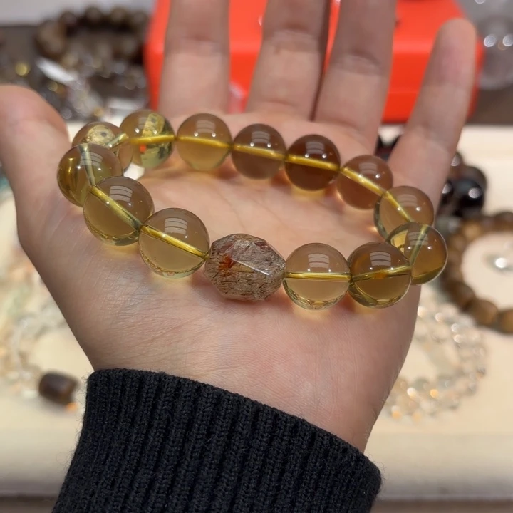 未镶嵌手链水晶黄水晶
