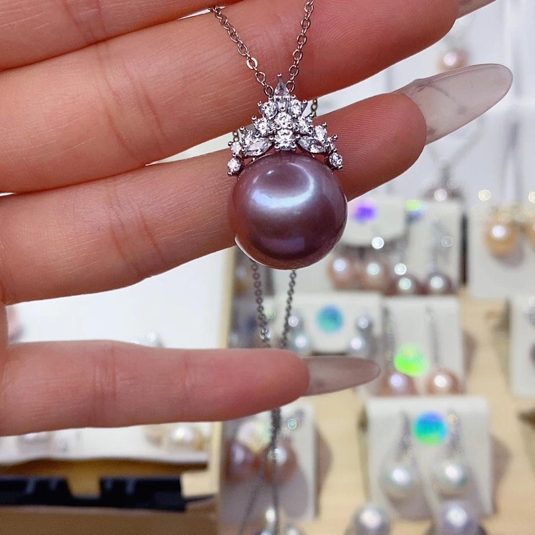 未镶嵌淡水珍珠吊坠(赠链)15➕