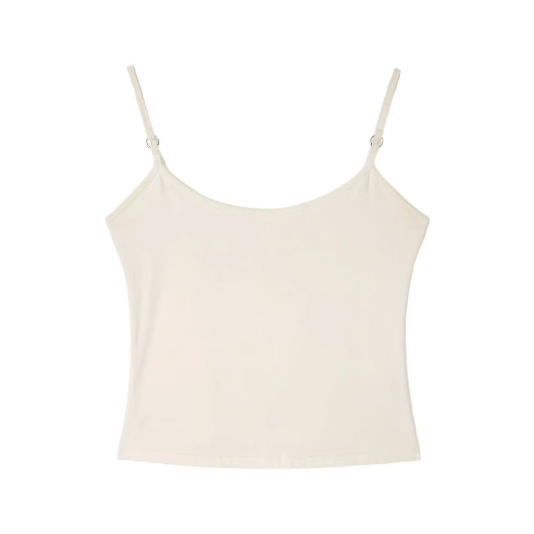 琪琪怪怪大码女装时髦减龄百搭可调节肩带吊带背心T3682QQ