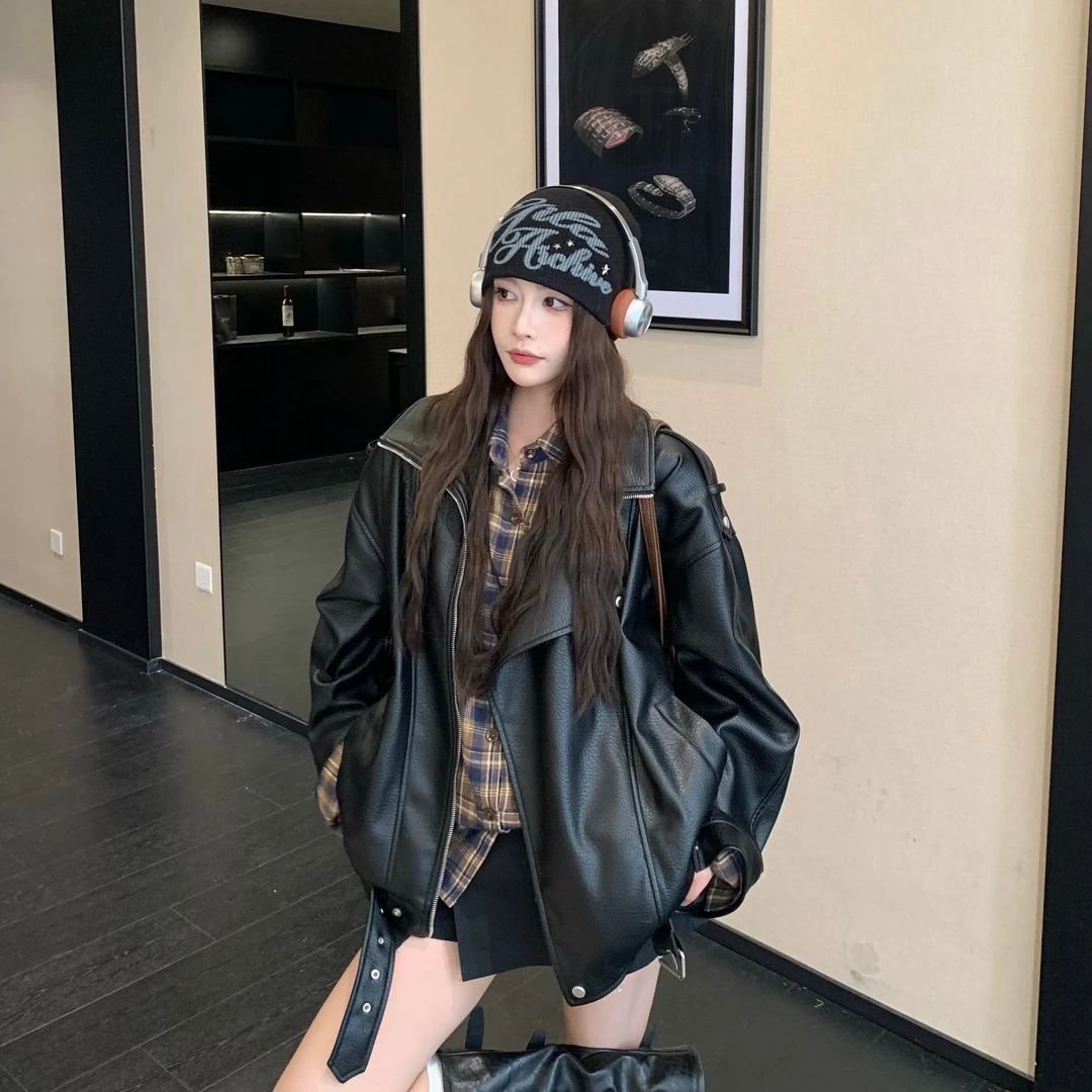 3MER  重工高级感皮衣夹克外套