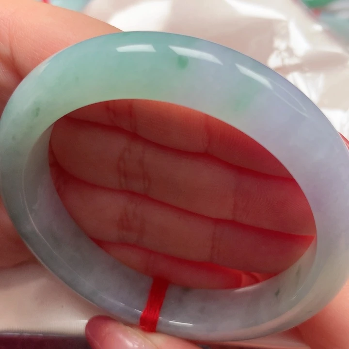 翡翠手镯未镶嵌飘花春彩⭐️14