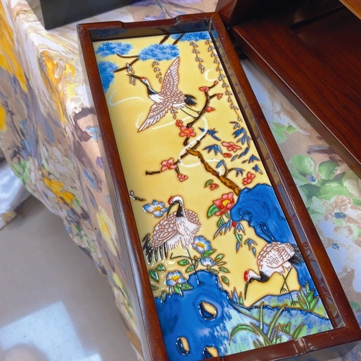 盖子款瓷板画艺术作品