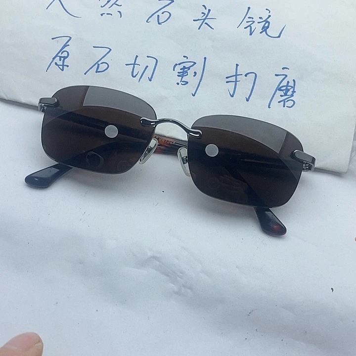 水晶眼镜未镶嵌无框眼镜