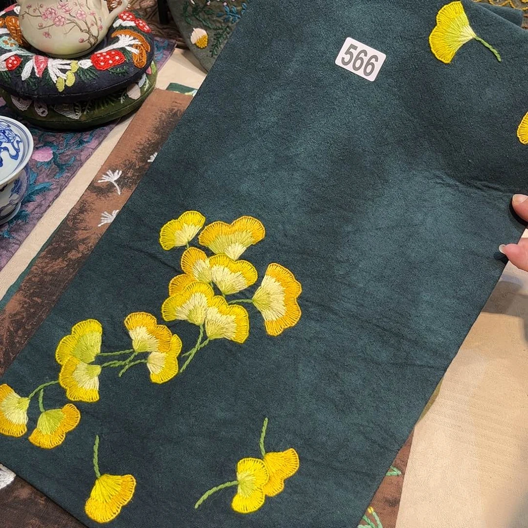 规格24.42刺子绣茶席