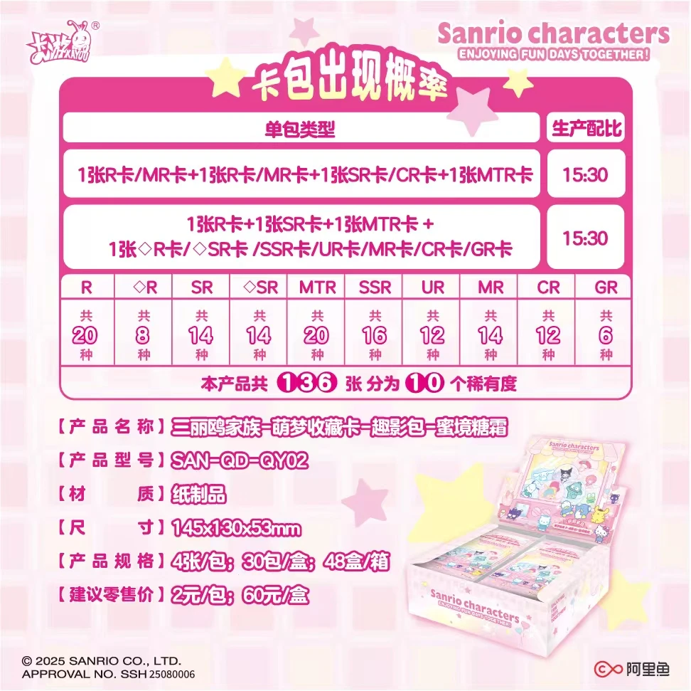 【平拆】卡游三丽鸥家族萌梦收藏卡趣影包二弹（默认代拆）