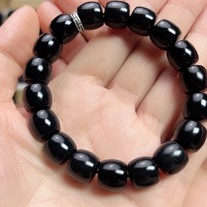 和田玉手链未镶嵌卡12直切高羊脂