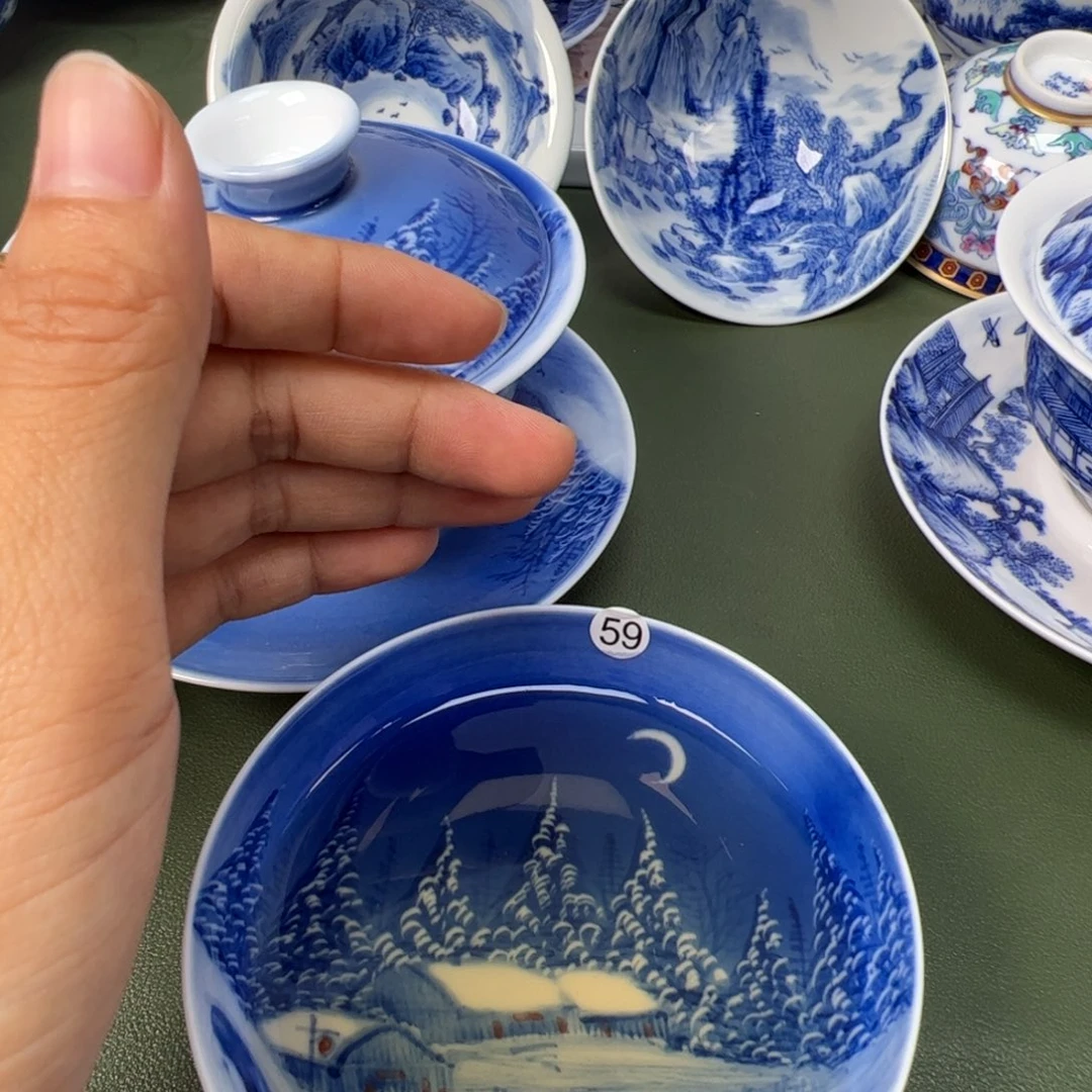 景德镇纯手工纯手绘茶具木木59