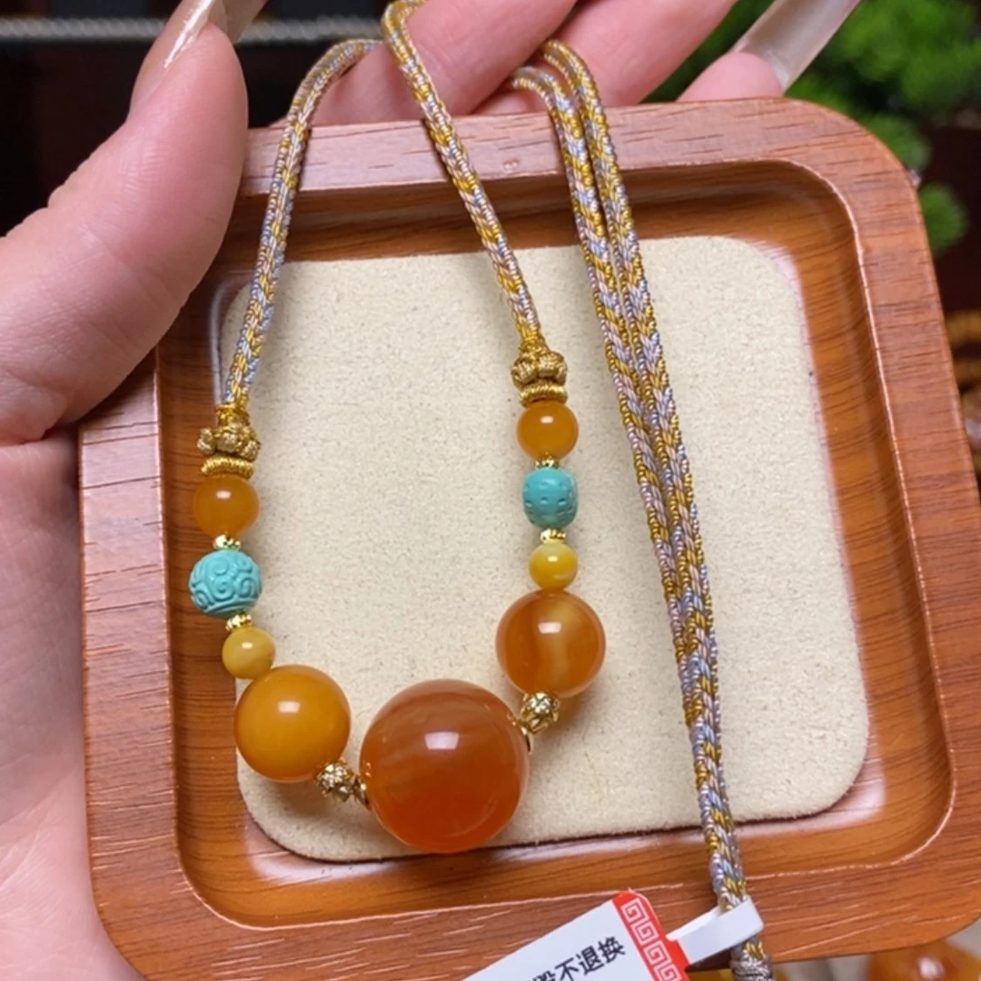 【闪购商品】蜜蜡颈饰未镶嵌项链