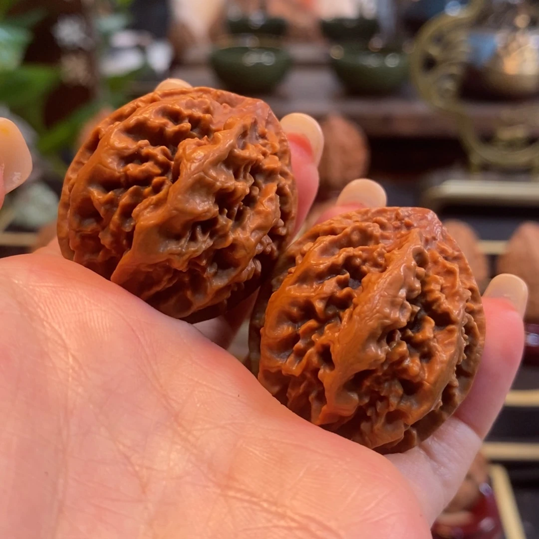 黄***梨文玩核桃吊坠楸灯笼40