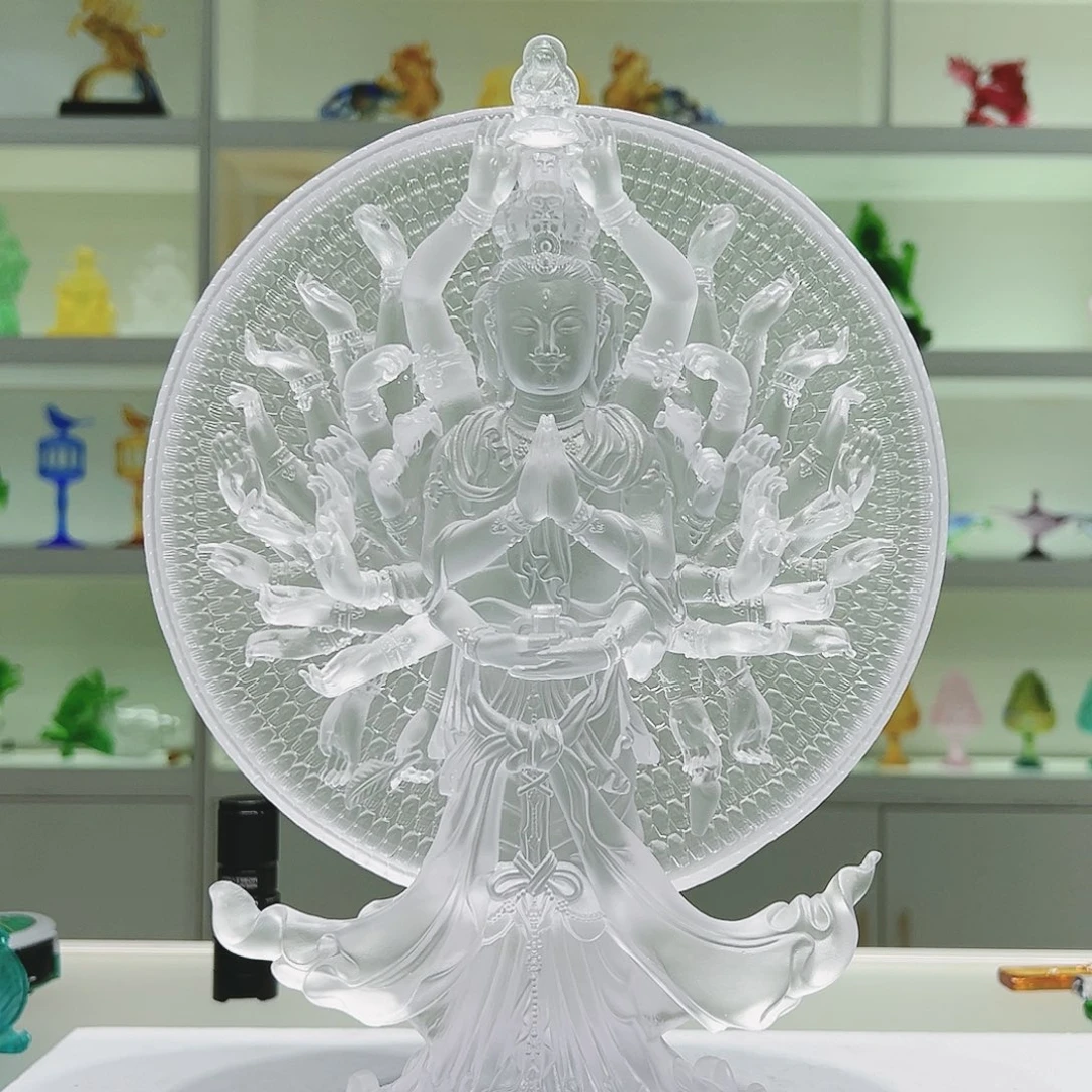 【闪购商品】手工艺品琉璃伯*千手观音 32cm