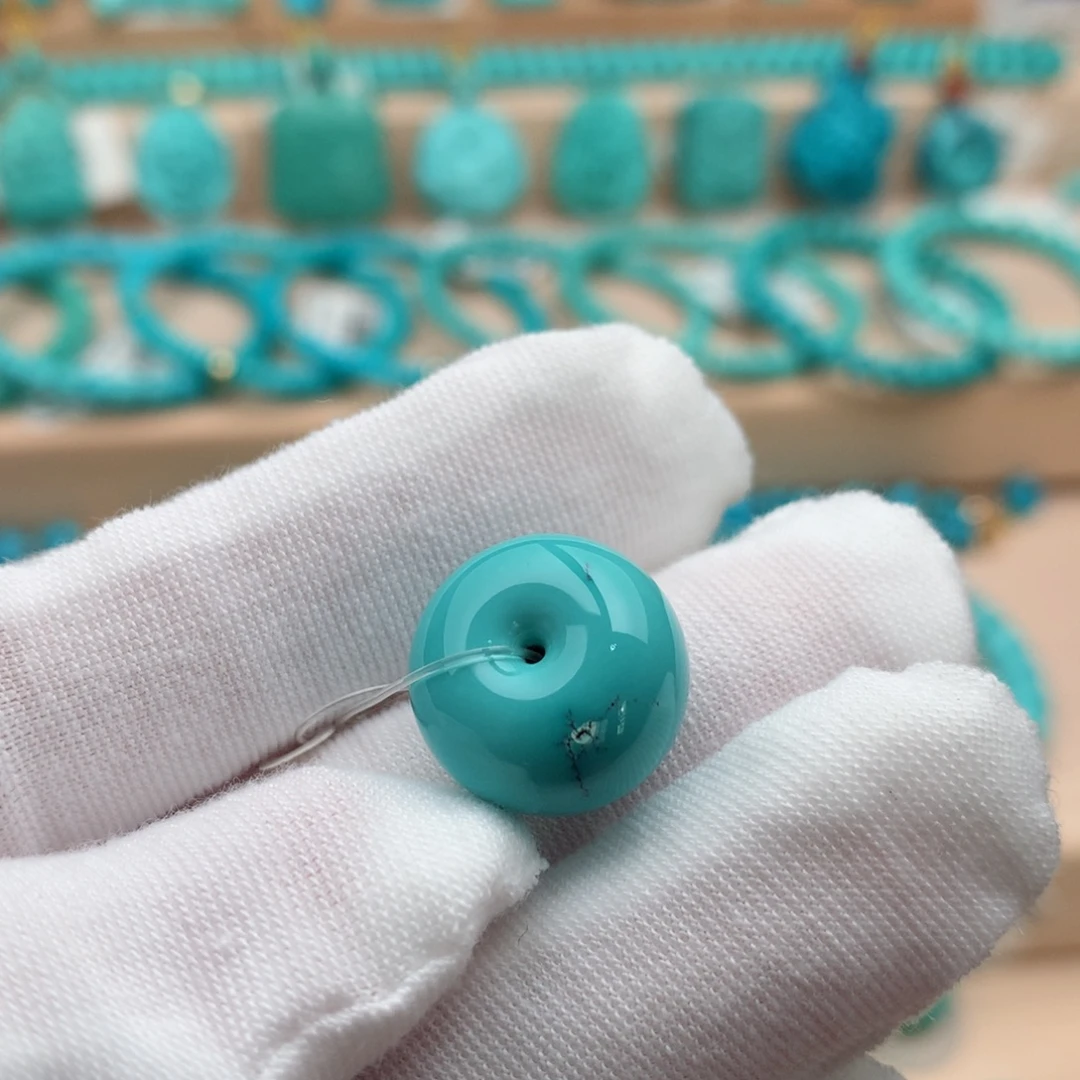 绿松石未镶嵌珠宝奇石15.5mm
