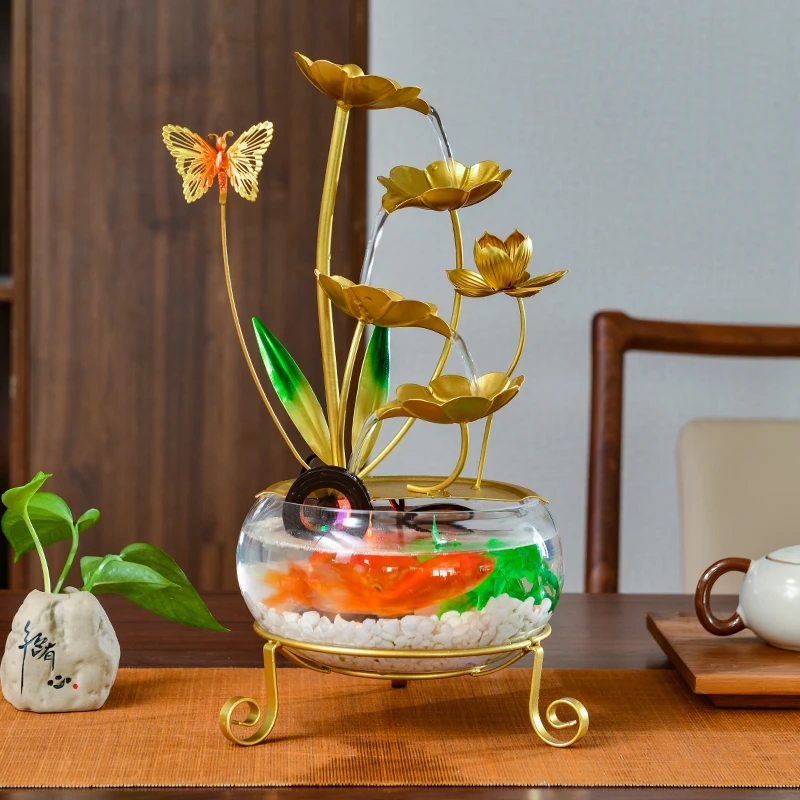 简约风通用摆件流水摆件养鱼循环喷泉鱼缸款流水摆件循环水