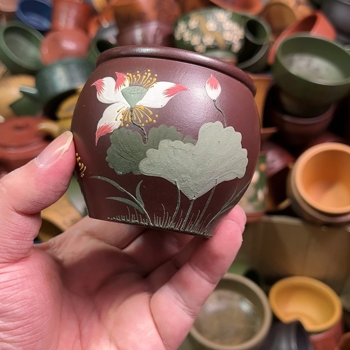 紫砂茶杯全手工紫砂主人杯