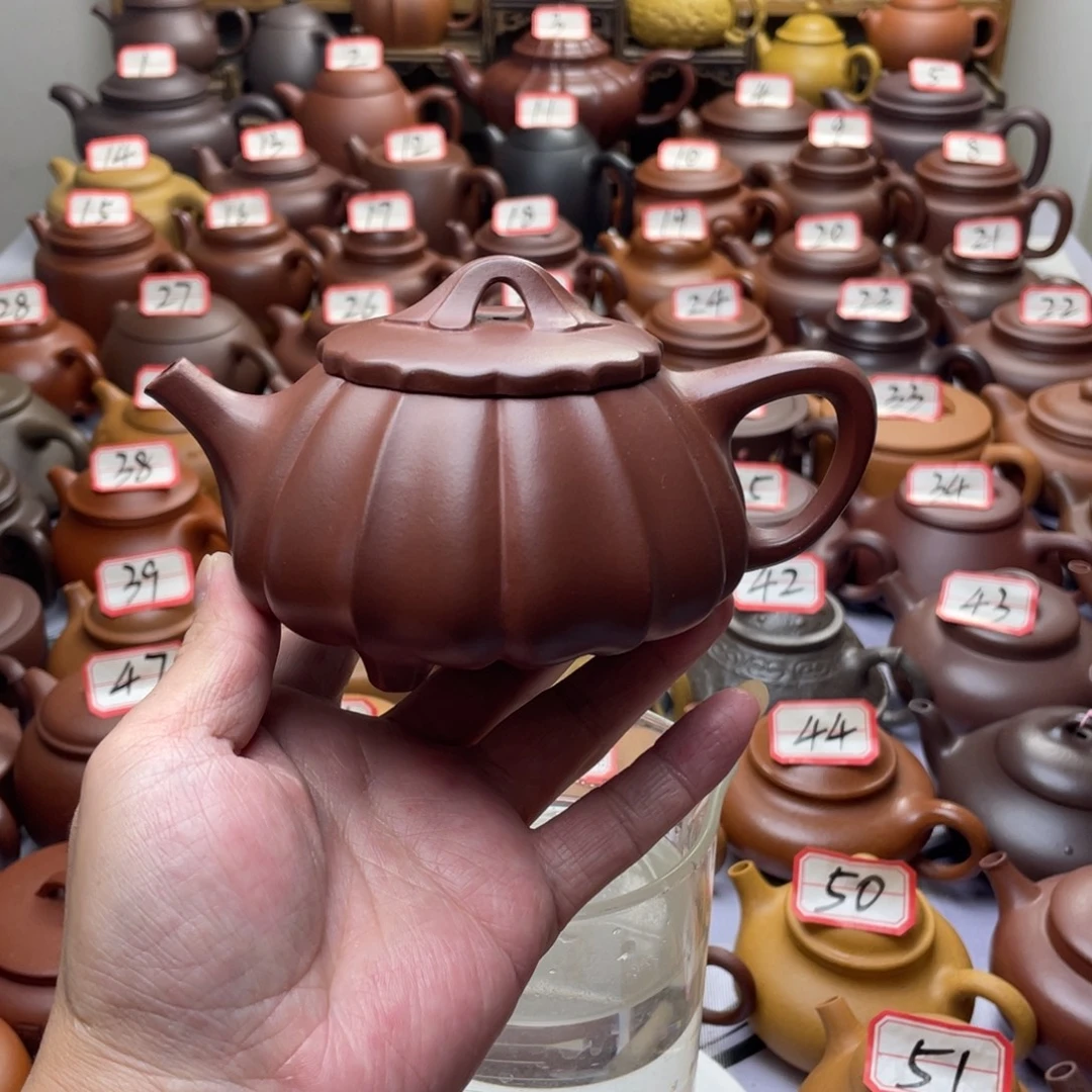 紫砂茶壶宜兴紫砂半手工