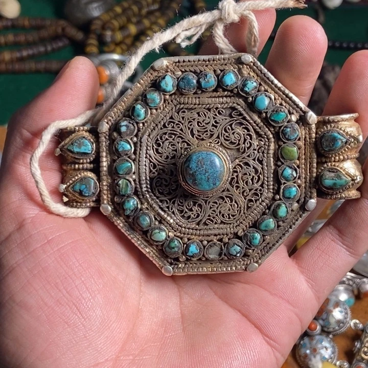 银S925藏地配饰藏传配件