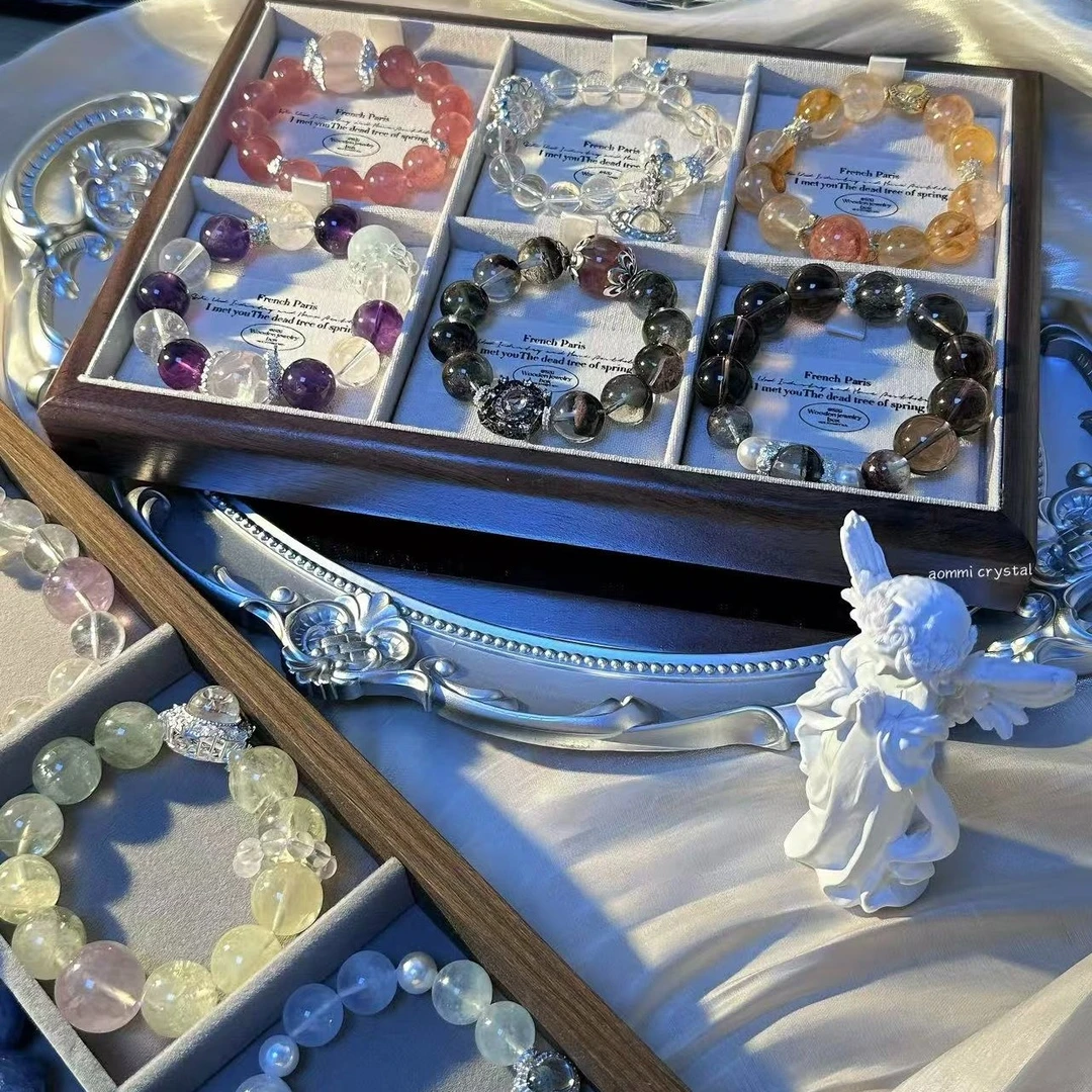 aommi原创珠宝 天然海蓝宝彩宝水晶手串多样性选择默认微瑕