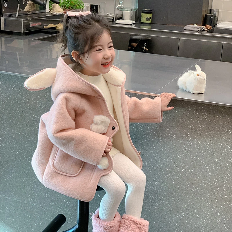 巴拉巴拉男孩女孩女童外套秋冬款2025新款洋气夹棉皮毛一体儿适用