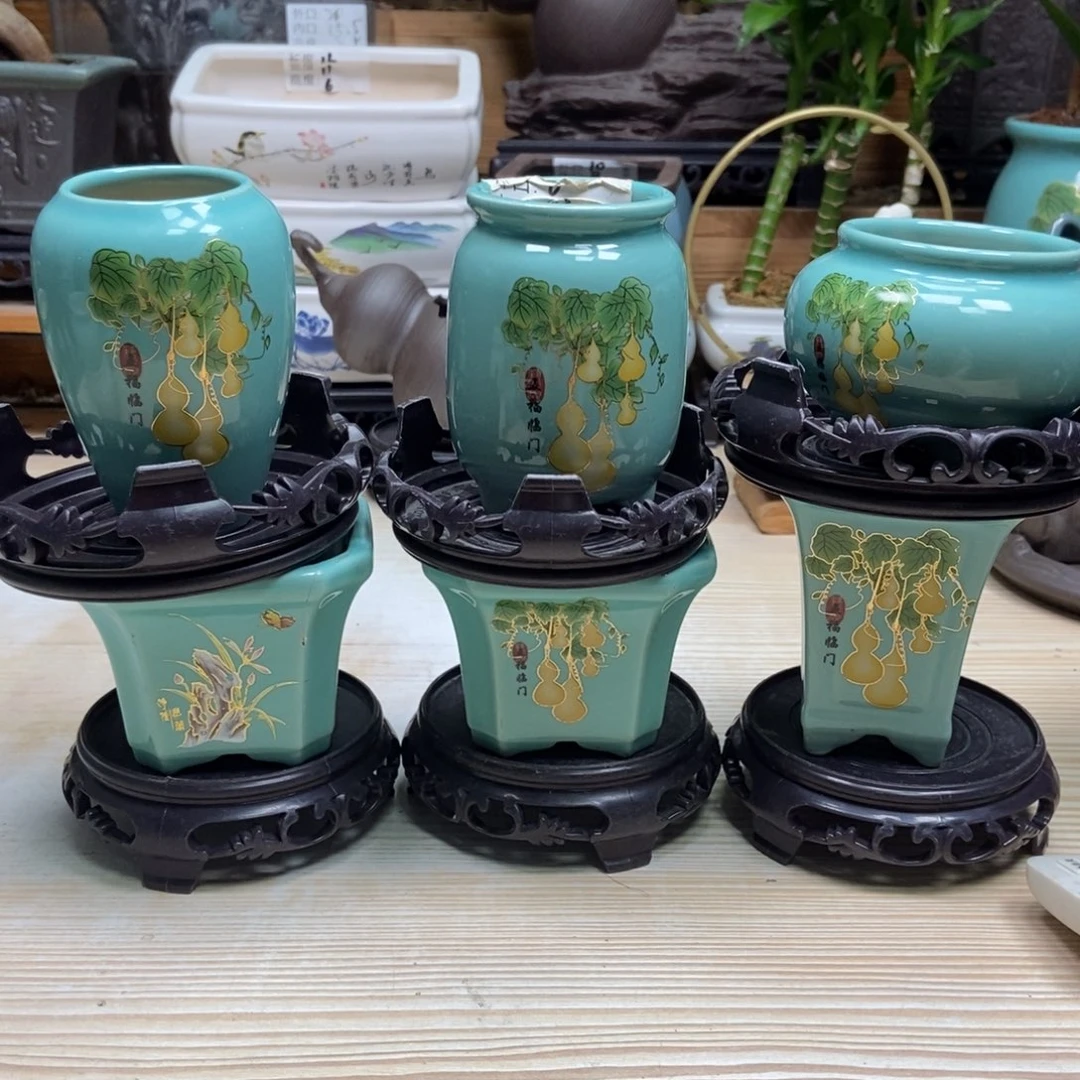 瓷片陶瓷花盆陶瓷艺术