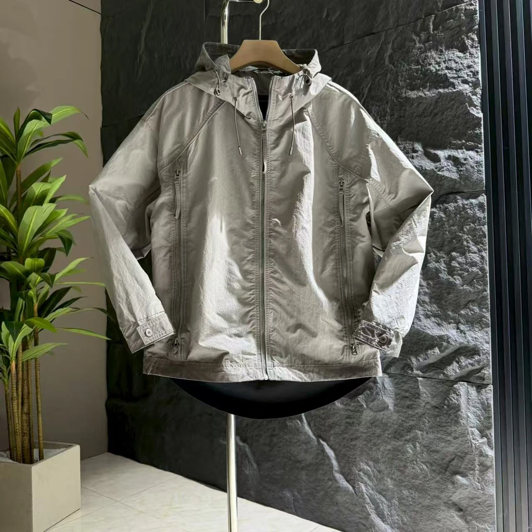 热血青年99033秋季新款连帽山系机能风连帽夹克外套