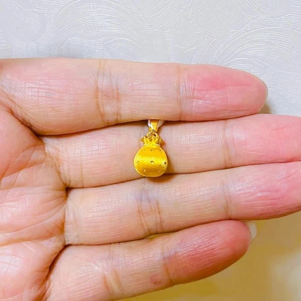 足金999福袋吊坠钱袋子