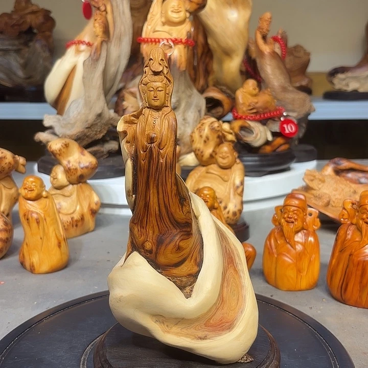 柏木太行崖柏观音菩萨