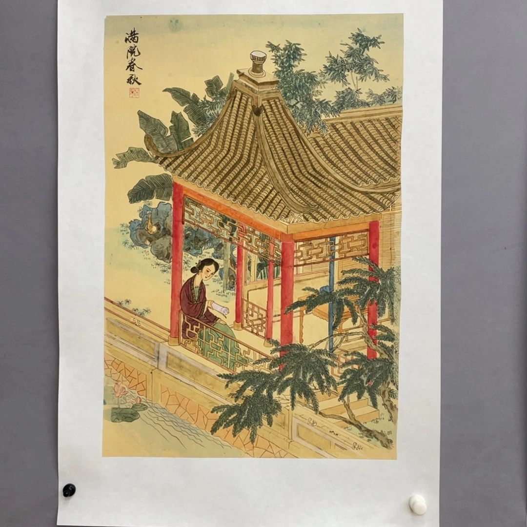 国画艺术家真人手绘