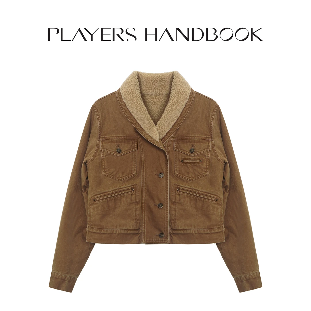 PH《塔公草原》美式复古西部羊毛里潮流时尚百搭谷仓休闲外套PH6060