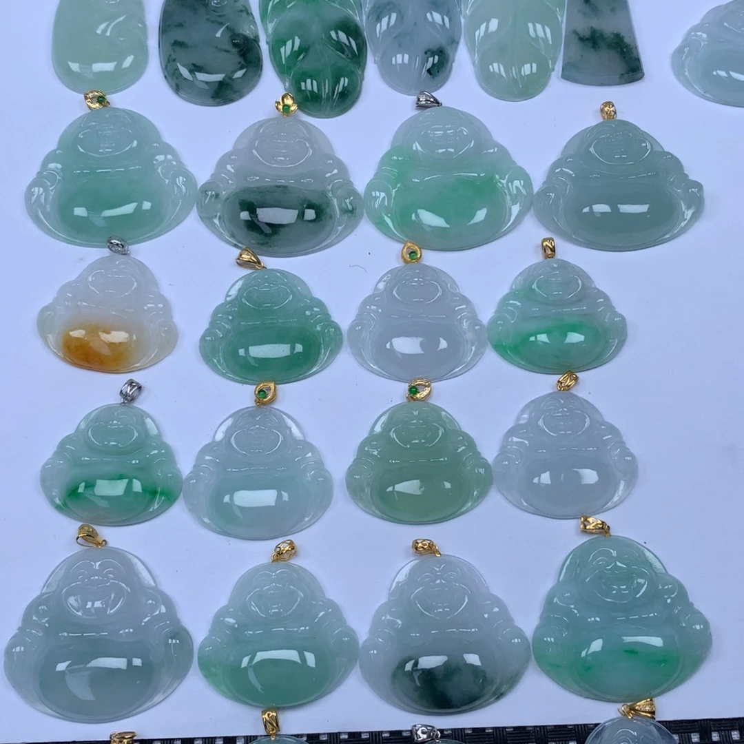 翡翠未镶嵌颈饰天然