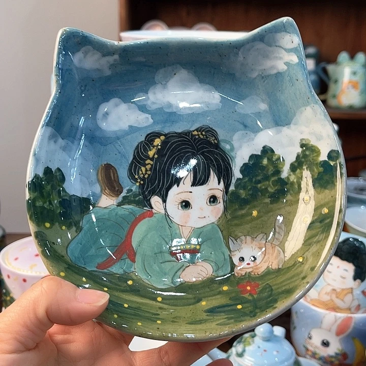 陶景德镇釉下手绘陶瓷