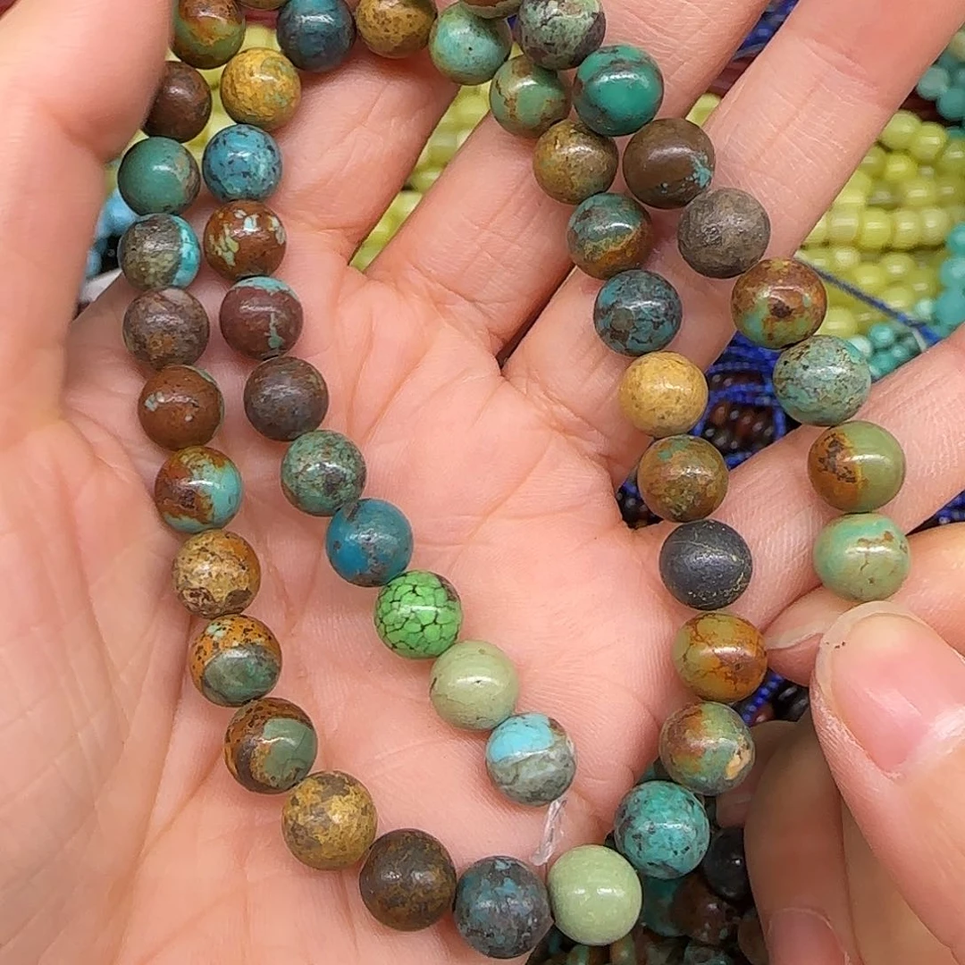 玛瑙/玉髓合金珠宝半成品8mm一条