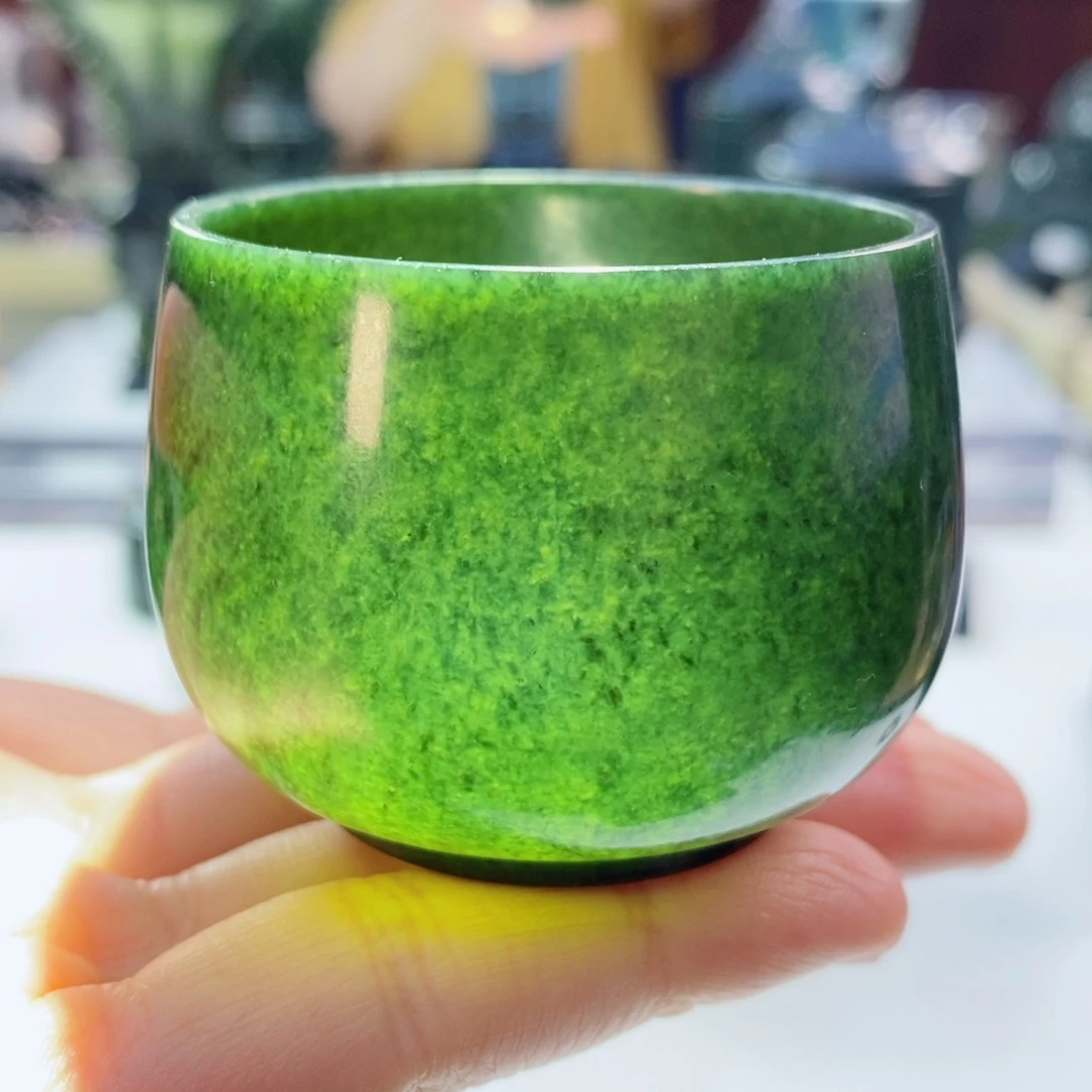 和田玉（青玉）未镶嵌摆件微瑕