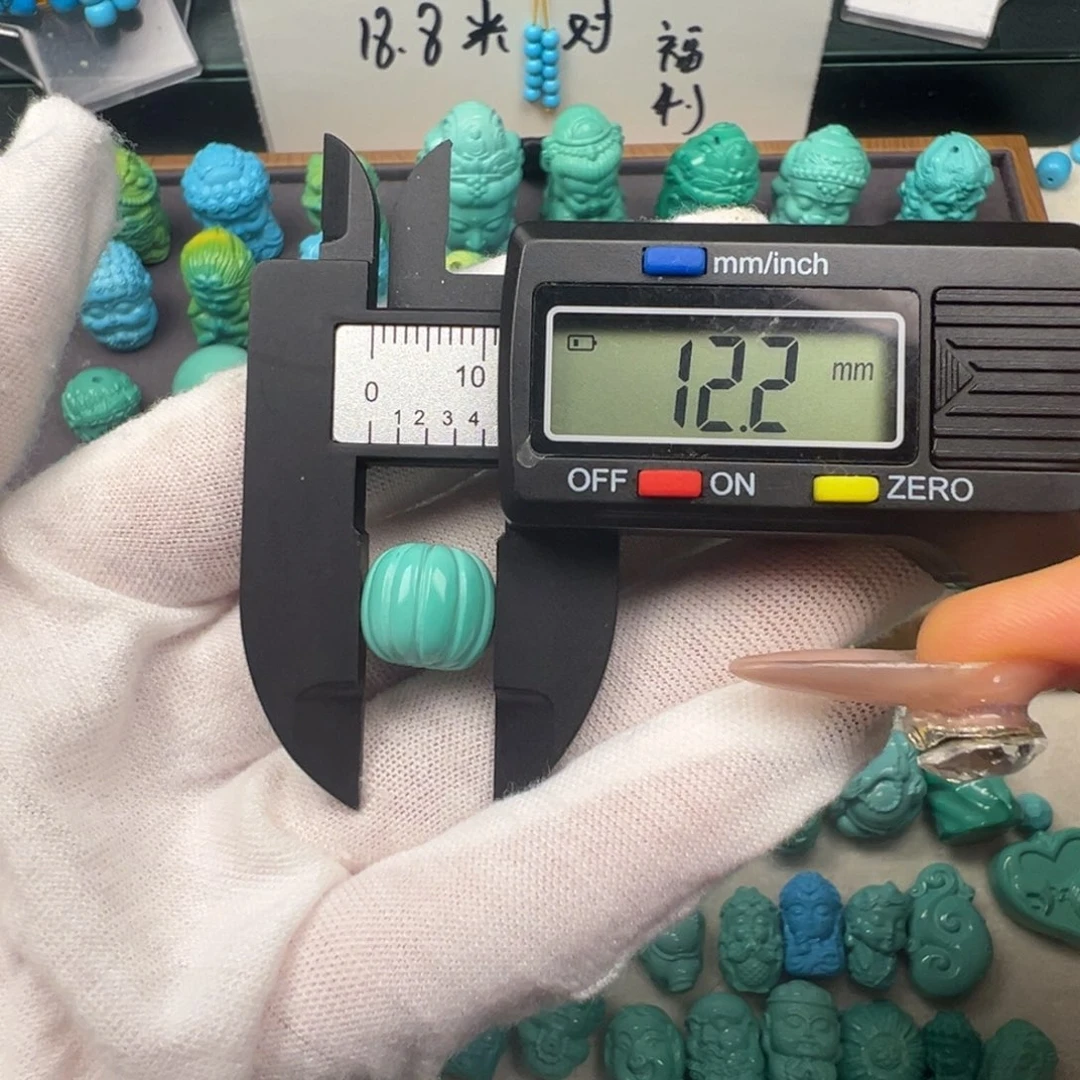 高瓷绿瓜珠卡十二