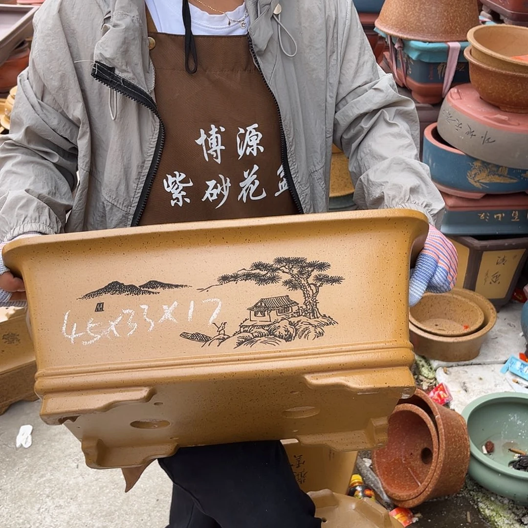 紫砂花盆盆景艺术